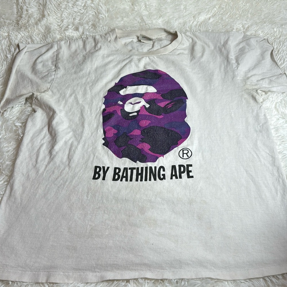 BAPE Color Camo By Bathing Ape Tee T-Shirt-Distressed-XL